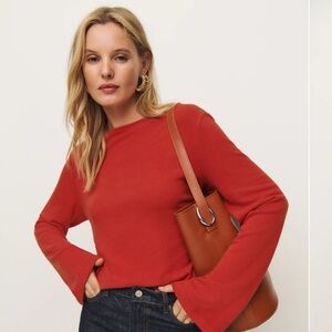 Reformation Eternity Knit Top Red - Size XS